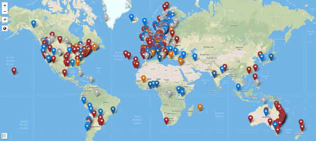 #FutureForFridays Climate Strike Maps