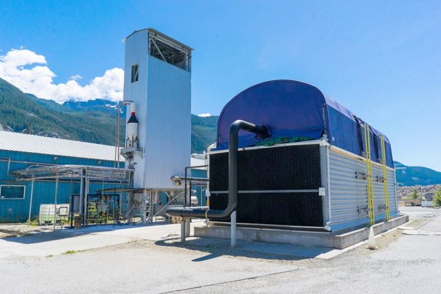 Canadian pilot plant in Squamish, British Columbia