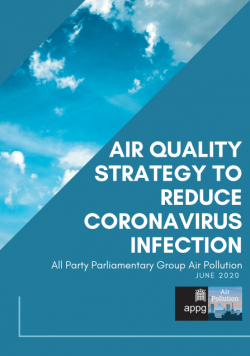Cover of Air Quality Strategy to Reduce Corona Virus Infection Report