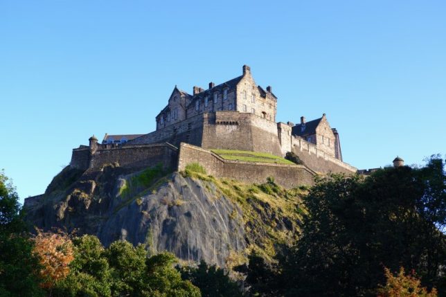 Edinburgh castle: the city could face evacuation if two Scottish reactors were to fail. Image: By Nacckers, via Wikimedia Commons