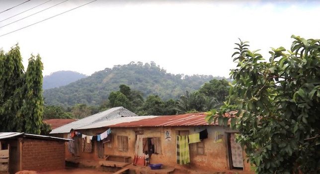 A village near Afi River Forest Reserve. Image for Mongabay by Orji Sunday.