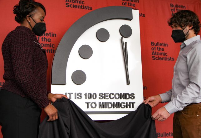It is 100 seconds to midnight