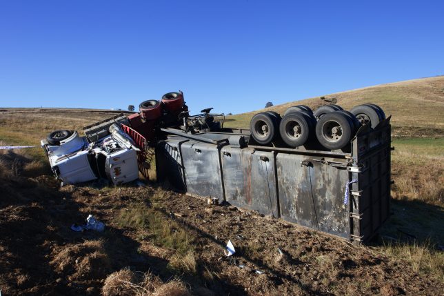Truck crash. Photo by Stephen Tafra on Unplash.