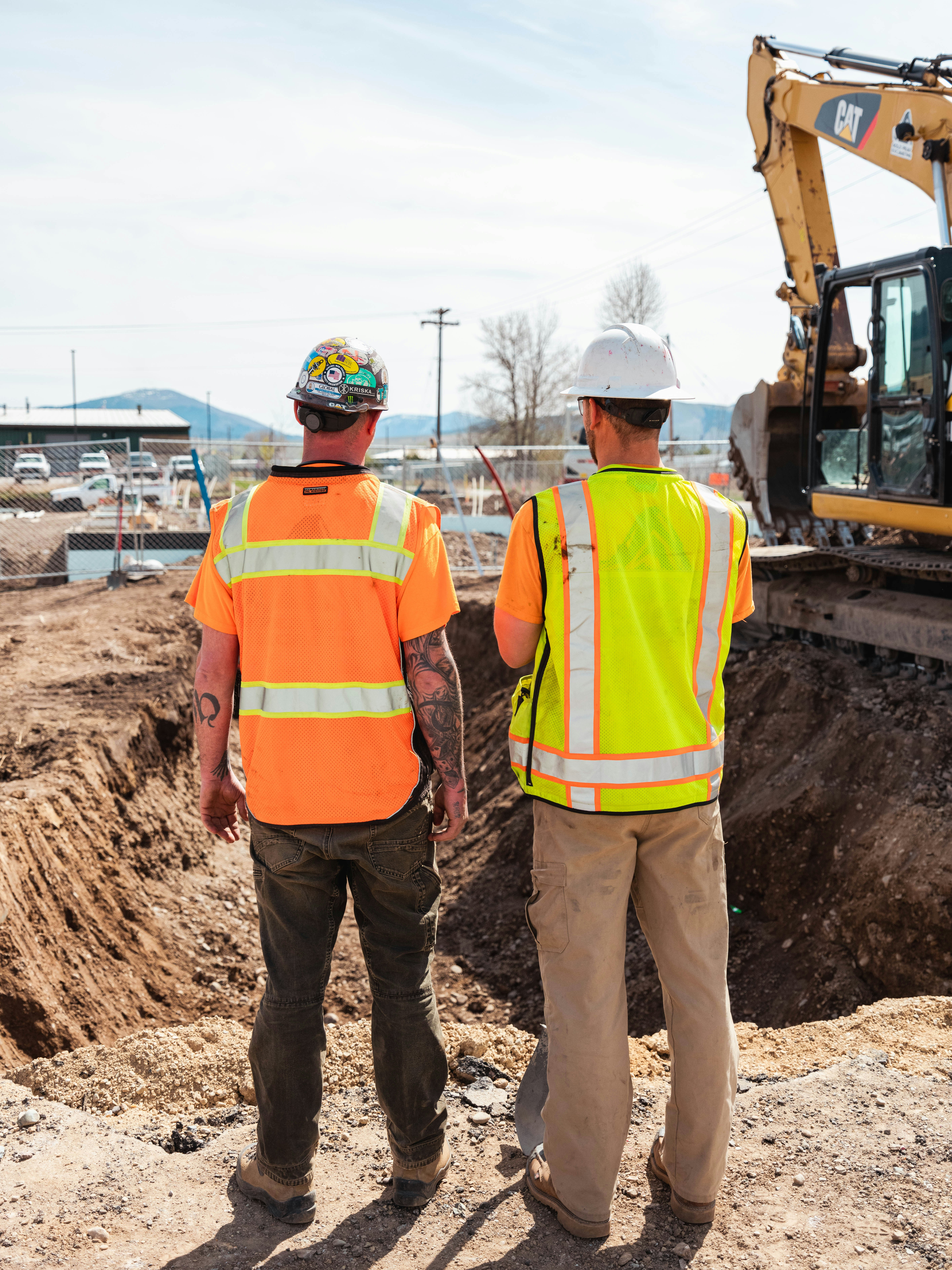 Civil engineers at construction site. Photo by John Kakuk via Pexels.